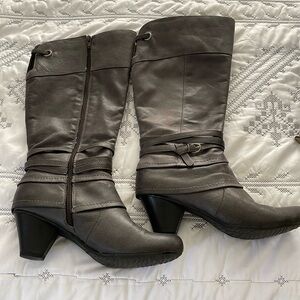 Bass dark grey women’s knee high boots